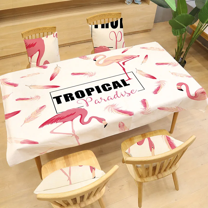 Beautiful Flamingo Pattern Tablecloth Printing Rectangular Table Cloth Dining Table Cover Kitchen Home Decor Hotel Textile
Beautiful Flamingo Pattern Tablecloth Printing Rectangular Table Cloth Dining Table Cover Kitchen Home Decor Hotel Textile
