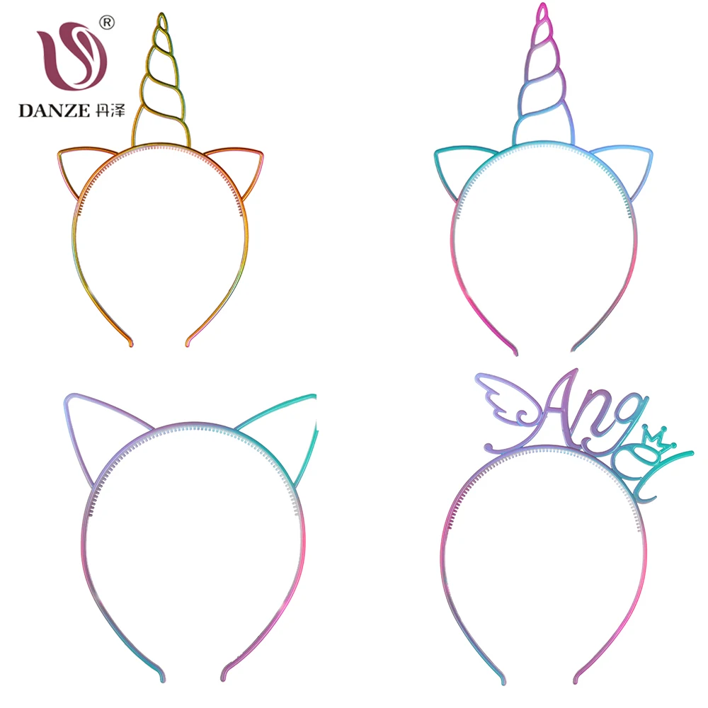 DANZE Hot Selling Colorful Angel Letters Hairbands For Girls Children Halloween Animals Unicorn Hairband Hair Accessories
DANZE Hot Selling Colorful Angel Letters Hairbands For Girls Children Halloween Animals Unicorn Hairband Hair Accessories
