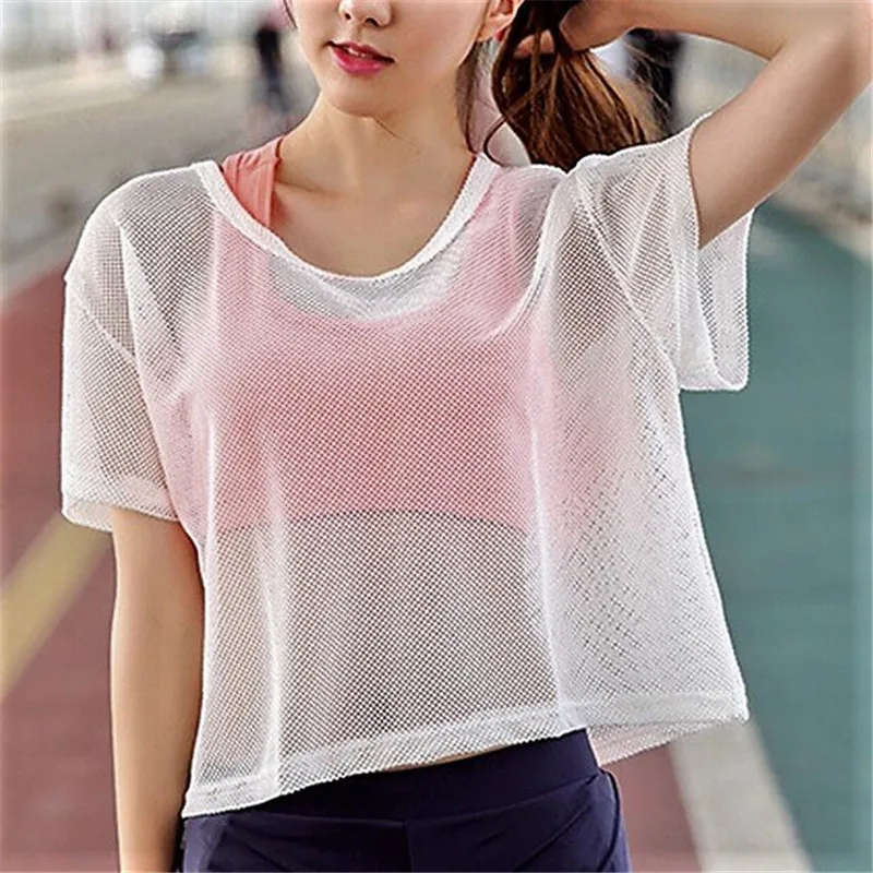 Mesh Women Running T Shirt Gym Shirt Women Sport Fitness Tops Yoga T Shirt Sweat Breathable Exercises Short Sleeve Yoga Tops
Mesh Women Running T Shirt Gym Shirt Women Sport Fitness Tops Yoga T Shirt Sweat Breathable Exercises Short Sleeve Yoga Tops