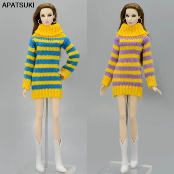 Handmade Knitted Woven Tops Clothes Striped Sweater For Barbie Doll Clothes For Blythe Doll Gifts 1/6 Doll Accessories Kids Toy
Handmade Knitted Woven Tops Clothes Striped Sweater For Barbie Doll Clothes For Blythe Doll Gifts 1/6 Doll Accessories Kids Toy