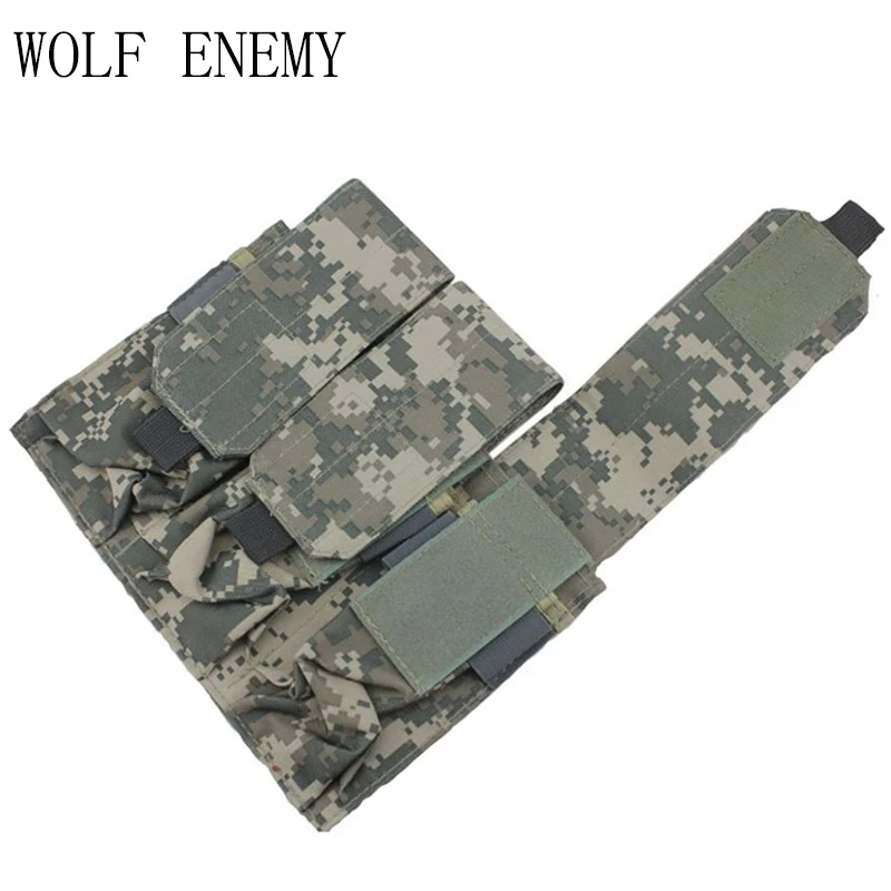 

High Quality Tactical Airsoft Molle Triple M4 Magazine Pouch OD BK TAN ACU Digital Woodland Camo