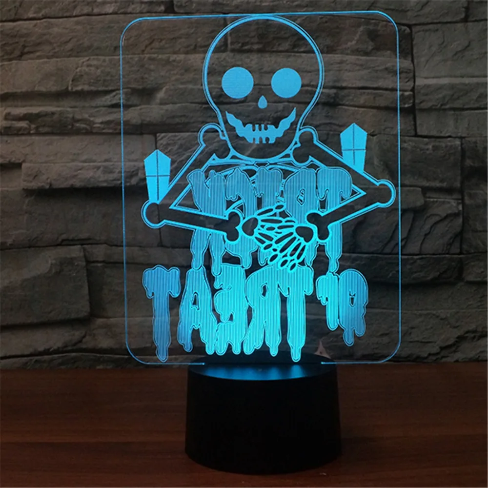 New Skull Modelling 3D Night Light Halloween Kids Toys Holiday Gifts USB Lampe Pocket Monsters Lampara Bulbing Color Change
New Skull Modelling 3D Night Light Halloween Kids Toys Holiday Gifts USB Lampe Pocket Monsters Lampara Bulbing Color Change