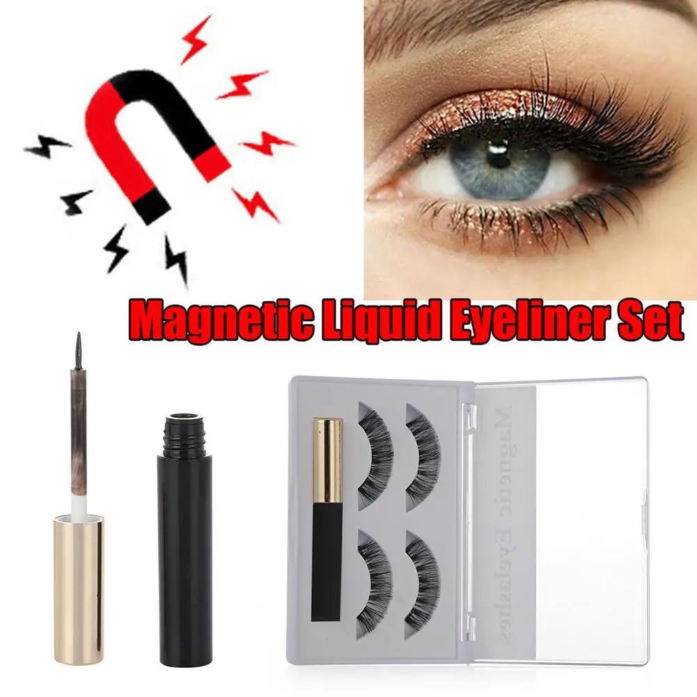 Magnetic False Eyelashes With Magnetic Liquid Eyeliner Set Including 2 Pairs Magnetic Eyelashes Eye Makeup Tool
Magnetic False Eyelashes With Magnetic Liquid Eyeliner Set Including 2 Pairs Magnetic Eyelashes Eye Makeup Tool