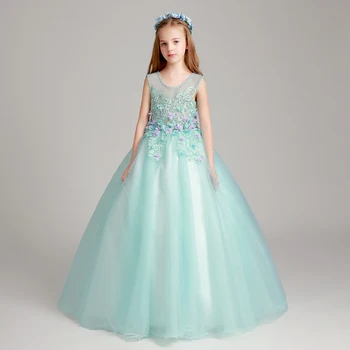Lovely Lace Appliques Beaded Flower Girl Dresses Kids Evening Gowns For Wedding First Communion Dresses vestido comunion
Lovely Lace Appliques Beaded Flower Girl Dresses Kids Evening Gowns For Wedding First Communion Dresses vestido comunion