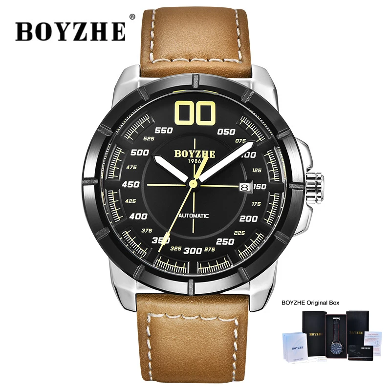 BOYZHE 2019 Men Mechanical Watch Automatic Tourbillon Luxury Brand Luminous Sport Leather Watches Men's Relogio Masculino 
BOYZHE 2019 Men Mechanical Watch Automatic Tourbillon Luxury Brand Luminous Sport Leather Watches Men's Relogio Masculino