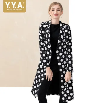 Autumn New Ladies Polka Dot Long Trench Runway Sashes Women Slim Fit Business Work Long Coat Office Outerwear Trench Coats
Autumn New Ladies Polka Dot Long Trench Runway Sashes Women Slim Fit Business Work Long Coat Office Outerwear Trench Coats