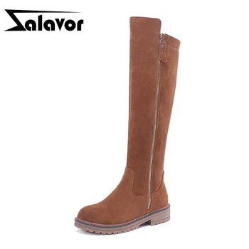 ZALAVOR 2020 Zipper Flats Women Knee High Boots Winter Warm Flock Long Boots Daily Leisure Fur Women Footwear Size 34-43
ZALAVOR 2020 Zipper Flats Women Knee High Boots Winter Warm Flock Long Boots Daily Leisure Fur Women Footwear Size 34-43