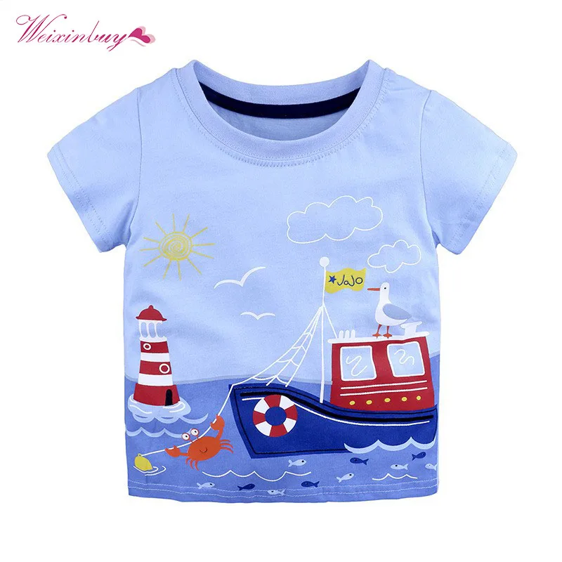 Boys Tops Summer 2018 Brand Children T shirts Boys Clothes Kids Tee Shirt 100% Cotton Character Print Baby Boy Clothing
Boys Tops Summer 2018 Brand Children T shirts Boys Clothes Kids Tee Shirt 100% Cotton Character Print Baby Boy Clothing