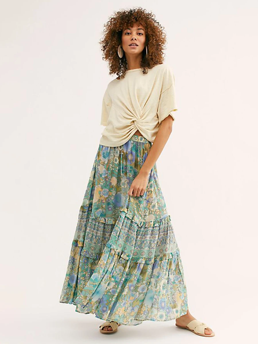 Begonia Floral Chic Maxi Skirt Women Summer Clothes 2019 High Waist Elastic Vintage Skirt Boho Beach Hippie Print Long Skirts
Begonia Floral Chic Maxi Skirt Women Summer Clothes 2019 High Waist Elastic Vintage Skirt Boho Beach Hippie Print Long Skirts