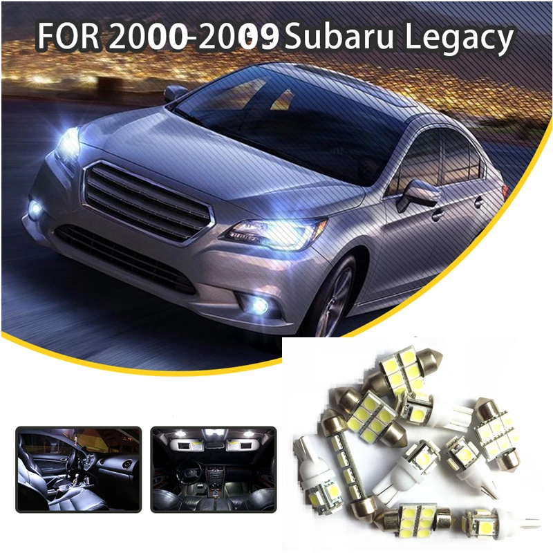 LOAUT 8pcs White Car LED Light Bulbs Interior Package Kit For Subaru 2000-2009 Legacy Dome lights Map lights
LOAUT 8pcs White Car LED Light Bulbs Interior Package Kit For Subaru 2000-2009 Legacy Dome lights Map lights