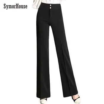2018 Fashion Womens Office Pants New Designer Ladies Black Navy Wide Leg Pants Womens Slim Formal Suits Pants Trousers female
2018 Fashion Womens Office Pants New Designer Ladies Black Navy Wide Leg Pants Womens Slim Formal Suits Pants Trousers female
