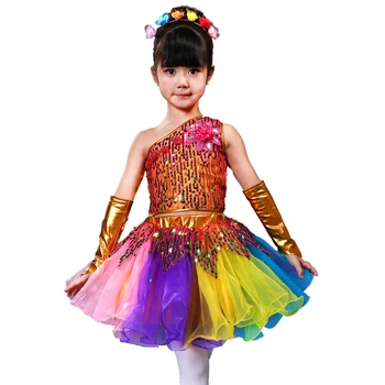Children Ballet Dance Costumes For Girls Sequins Jazz Dance Dress Kids Modern Dance Performance Dance Girl Stage Dancewear
Children Ballet Dance Costumes For Girls Sequins Jazz Dance Dress Kids Modern Dance Performance Dance Girl Stage Dancewear
