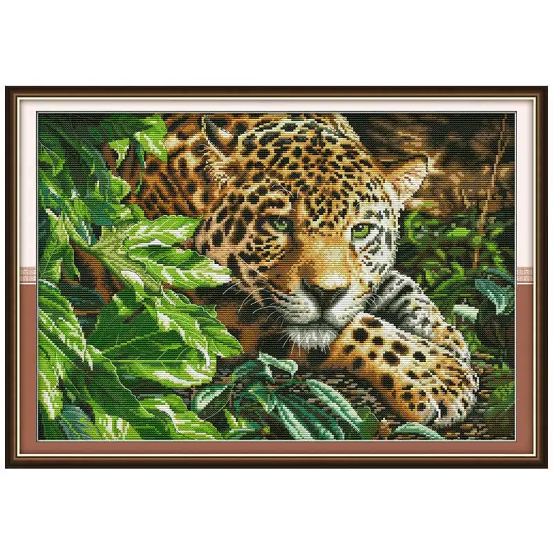 Leopard painting counted printed on the canvas DMC 11CT 14CT DIY handmade kits Chinese Cross Stitch embroidery needlework Sets
Leopard painting counted printed on the canvas DMC 11CT 14CT DIY handmade kits Chinese Cross Stitch embroidery needlework Sets