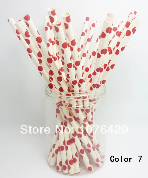 50 Pcs Paper Straws Big Polka Dot Drinking Straw For Wedding Party Birthday Decoration Color 7
50 Pcs Paper Straws Big Polka Dot Drinking Straw For Wedding Party Birthday Decoration Color 7