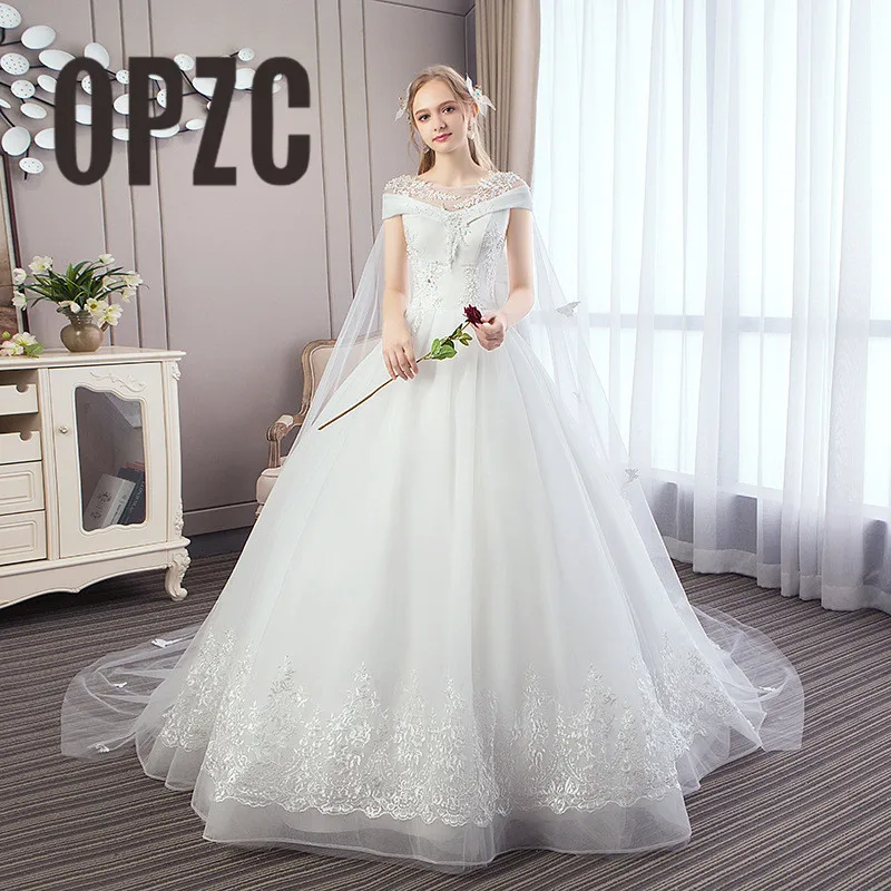 Luxury Pearls lace short Sleeve Vestido De Noiva Lace Gowns Wedding Dress 2020 Long Train Sweet Custom Made Plus Size Bride Veil
Luxury Pearls lace short Sleeve Vestido De Noiva Lace Gowns Wedding Dress 2020 Long Train Sweet Custom Made Plus Size Bride Veil