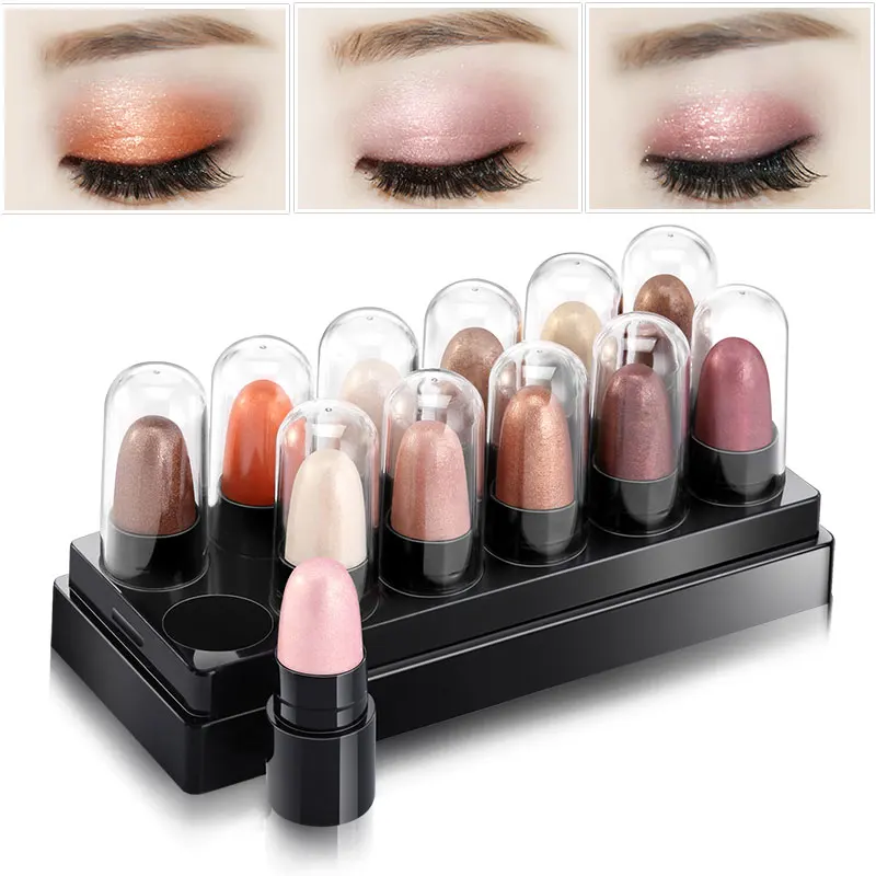 12 Pcs/set Eyeshadow Pencil Cosmetic Set Waterproof Pigment Eye Shadow Shining Glitter Shimmer Stick Set
12 Pcs/set Eyeshadow Pencil Cosmetic Set Waterproof Pigment Eye Shadow Shining Glitter Shimmer Stick Set