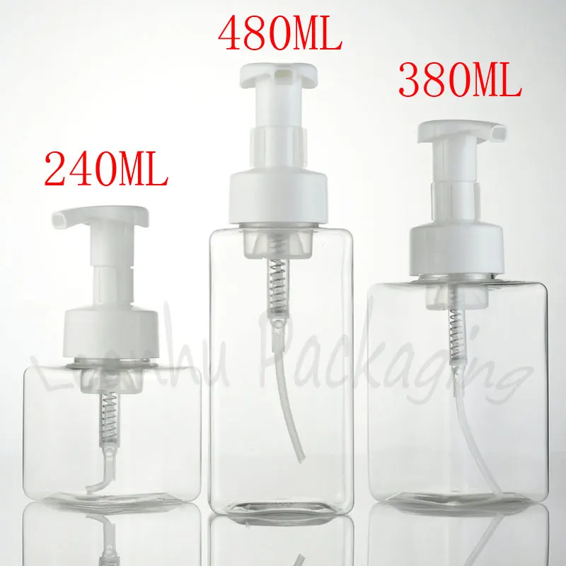 240ML / 380ML / 480ML Transparent Plastic Bottle With Foam Pump , Shampoo / Cleanser Sub-bottling , Empty Cosmetic Container
240ML / 380ML / 480ML Transparent Plastic Bottle With Foam Pump , Shampoo / Cleanser Sub-bottling , Empty Cosmetic Container
