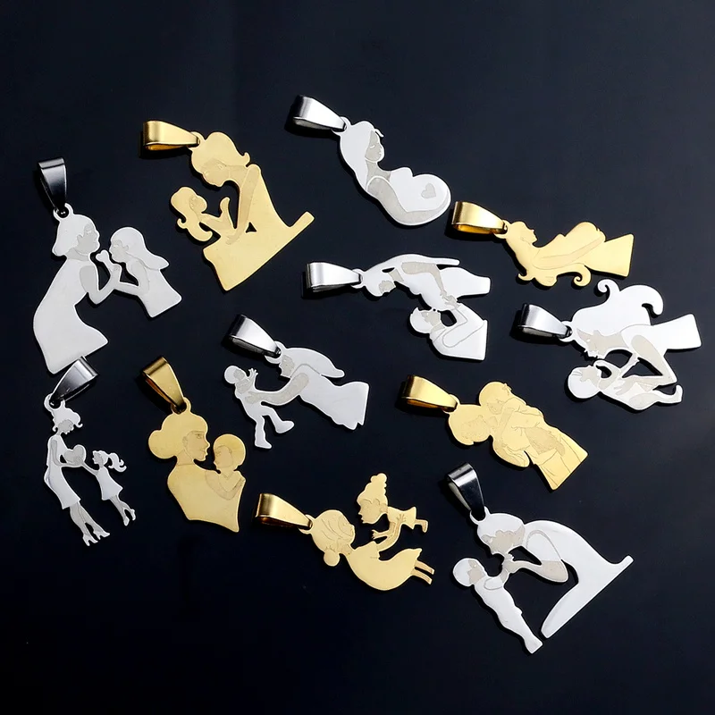 Mother's Day Stainless Steel Family Mom Charms Pendants for Diy Jewelry Making Silver Tone Charms Bracelet Necklace Accessories
Mother's Day Stainless Steel Family Mom Charms Pendants for Diy Jewelry Making Silver Tone Charms Bracelet Necklace Accessories