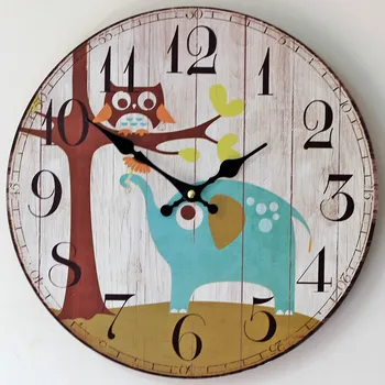 14 Inch Home Wall Clock Aniamal Owl Elephant Painting Round Bell Clock Wall Decorations Watch Time Wall Clocks
14 Inch Home Wall Clock Aniamal Owl Elephant Painting Round Bell Clock Wall Decorations Watch Time Wall Clocks