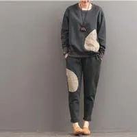Chinese style 2 Pieces Women Sets Coat Outfits 2017 Autumn Plus Size 4XL Linen Loose Sets Female Sporting Suit
Chinese style 2 Pieces Women Sets Coat Outfits 2017 Autumn Plus Size 4XL Linen Loose Sets Female Sporting Suit