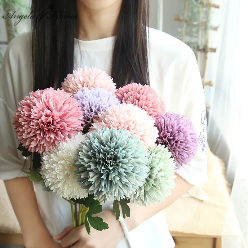 Dandelion flower ball pompom simulation artificial flower home Christmas decor wedding holding flower road lead fake flower wall
Dandelion flower ball pompom simulation artificial flower home Christmas decor wedding holding flower road lead fake flower wall