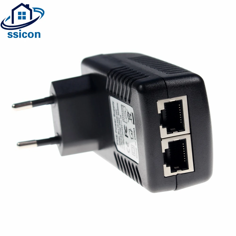 SSICON 2Pieces Surveillance CCTV Security 48V 0.5A 24W POE Wall Plug POE Injector Ethernet Adapter IP Camera PoE Power Supply
SSICON 2Pieces Surveillance CCTV Security 48V 0.5A 24W POE Wall Plug POE Injector Ethernet Adapter IP Camera PoE Power Supply