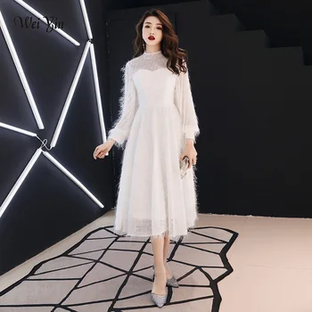 weiyin White Muslim Evening Dresses 2020 A-line Long Sleeves Tea Length Lace Dubai Saudi Arabic Long Elegant Evening Gown WY1171
weiyin White Muslim Evening Dresses 2020 A-line Long Sleeves Tea Length Lace Dubai Saudi Arabic Long Elegant Evening Gown WY1171