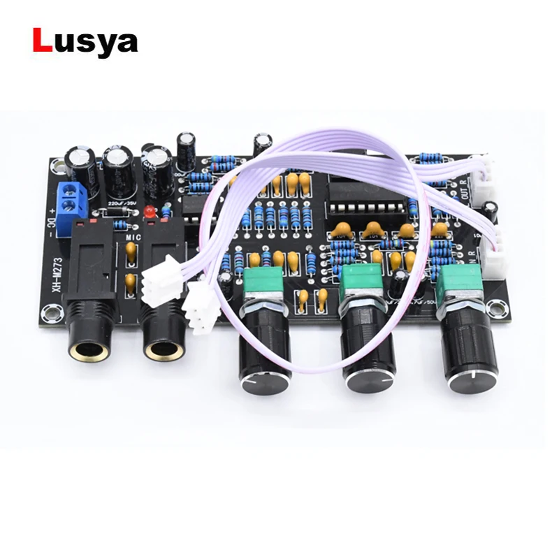 DC 12V 24V PT2399 Digital Microphone Amplifier Reverberation Karaoke OK Reverb Amplifier NE5532 Pre-amplifier Tone Board F4-011
DC 12V 24V PT2399 Digital Microphone Amplifier Reverberation Karaoke OK Reverb Amplifier NE5532 Pre-amplifier Tone Board F4-011