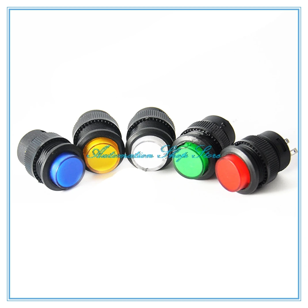 16mm White Red Blue Green Yellow LED Lamp 4pin Latching /Momentary Type 16MM Round Self-Lock Push Button Switch 3A/250VAC
16mm White Red Blue Green Yellow LED Lamp 4pin Latching /Momentary Type 16MM Round Self-Lock Push Button Switch 3A/250VAC