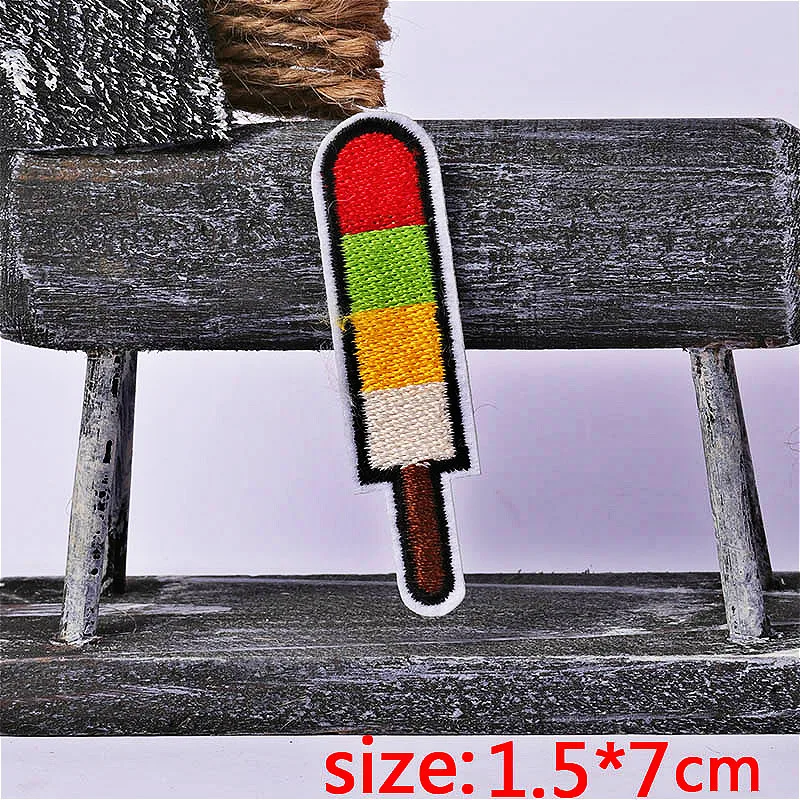 1PC Ice cream Popsicle Iron On Embroidered Patch For Cloth Cartoon Badge Garment Appliques Accessory
1PC Ice cream Popsicle Iron On Embroidered Patch For Cloth Cartoon Badge Garment Appliques Accessory