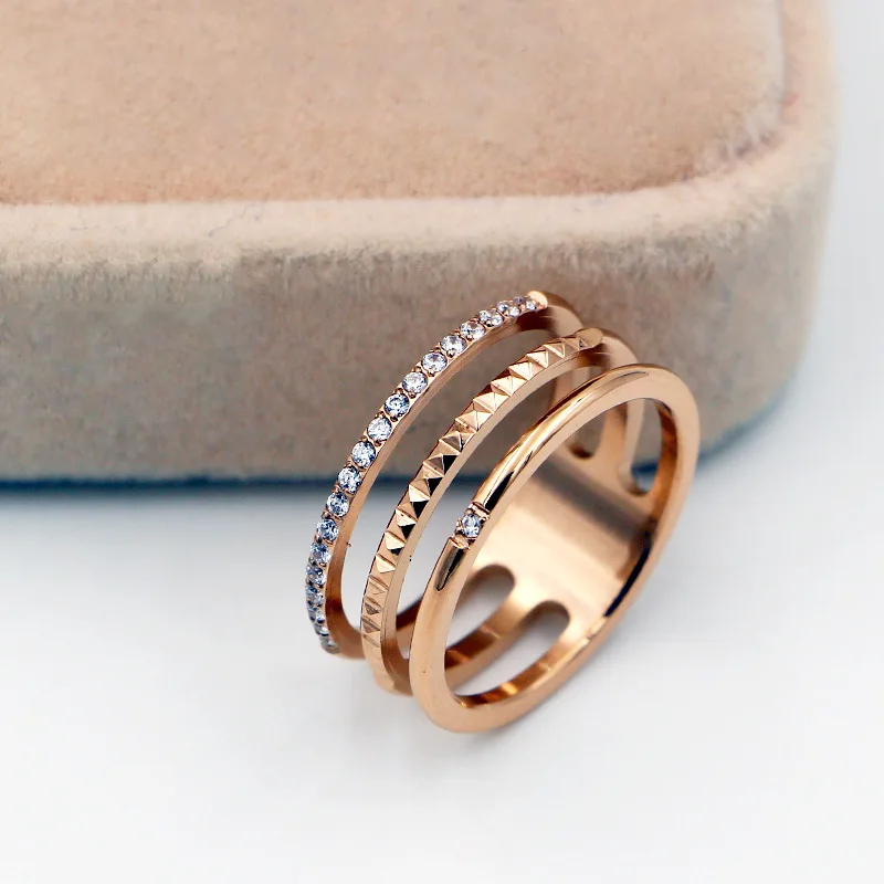 Martick Gearwheel Ring 316L Stainless Steel With Three Rows Micro Inlay Shining CZ Rings For Woman Fashion Finger Jewelry R57
Martick Gearwheel Ring 316L Stainless Steel With Three Rows Micro Inlay Shining CZ Rings For Woman Fashion Finger Jewelry R57