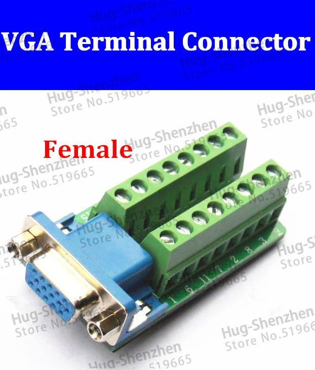 HDR15 DB15 female 3Row 15Pin Plug Breakout PCB Board Terminals Connectors Adapter VGA connector 3+4 3+6 3+9
HDR15 DB15 female 3Row 15Pin Plug Breakout PCB Board Terminals Connectors Adapter VGA connector 3+4 3+6 3+9