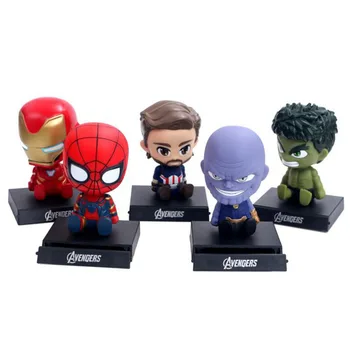 1 Pcs Kawaii Spider-Man Captain America Man Hulk 13cm Bobble Head Dolls PVC Figure Model Toys Car Decor Phone Holder Toys
1 Pcs Kawaii Spider-Man Captain America Man Hulk 13cm Bobble Head Dolls PVC Figure Model Toys Car Decor Phone Holder Toys