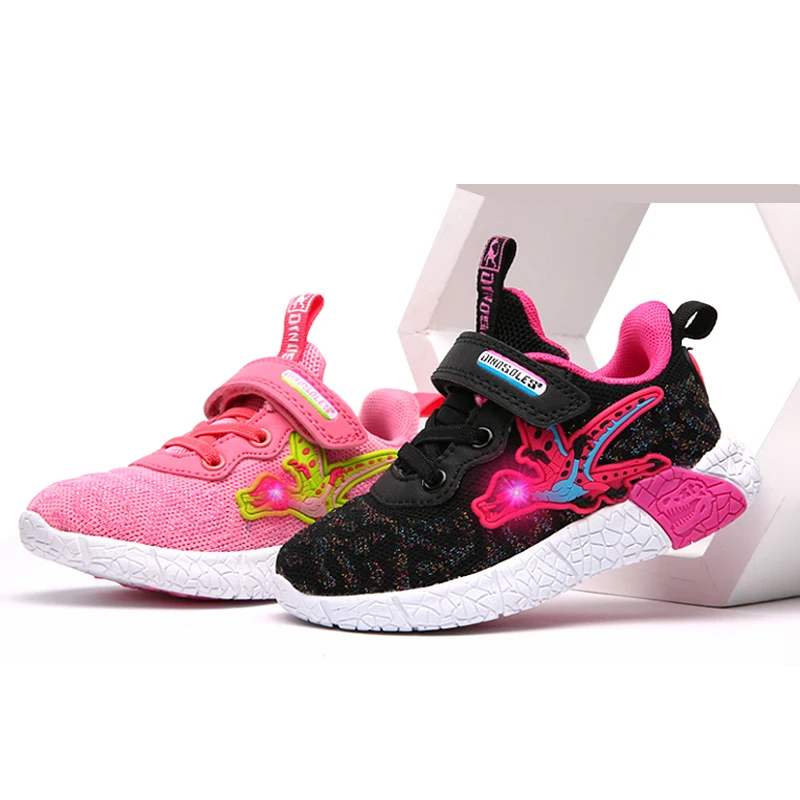 Dinoskulls Girls Sneakers LED 3D Dinosaur Causal Kids Shoes Light Up Mesh Children's Trainers 2019 Glowing Baby Girls Sportwear
Dinoskulls Girls Sneakers LED 3D Dinosaur Causal Kids Shoes Light Up Mesh Children's Trainers 2019 Glowing Baby Girls Sportwear