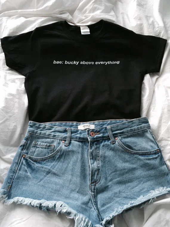 Sugarbaby Bae: buck above everything T-Shirt Sebastian Stan Bucky Barnes unisex fashion tumblr t shirt Drop ship High quality
Sugarbaby Bae: buck above everything T-Shirt Sebastian Stan Bucky Barnes unisex fashion tumblr t shirt Drop ship High quality