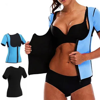 Zipper Shapers For Women Shapewear Sauna Sweat Tshirt Body Slim Fitness Waist Trainer Abdomen Fat Loss Tummy Shaper Bodyshaper
Zipper Shapers For Women Shapewear Sauna Sweat Tshirt Body Slim Fitness Waist Trainer Abdomen Fat Loss Tummy Shaper Bodyshaper