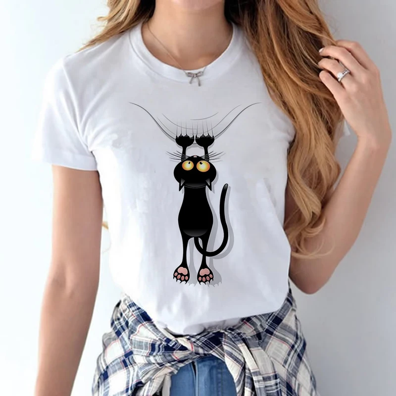 CDJLFH 2019 Summer New Women Cotton Blouse Cute Love Cat Print Harajuku Short Sleeve O Neck Casual Top Shirt Feminina Blusa
CDJLFH 2019 Summer New Women Cotton Blouse Cute Love Cat Print Harajuku Short Sleeve O Neck Casual Top Shirt Feminina Blusa