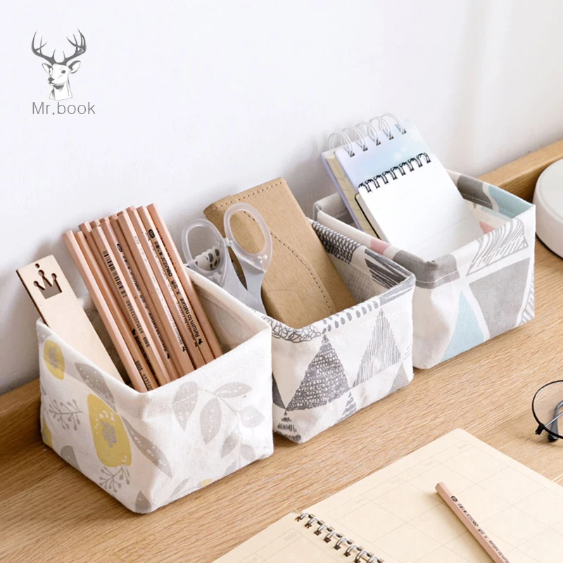 Cute Geometric Patterns Printing Canvas Office Desktop Storage Organizer Stationery Holder Storage Box Desktop Cosmetic Box
Cute Geometric Patterns Printing Canvas Office Desktop Storage Organizer Stationery Holder Storage Box Desktop Cosmetic Box