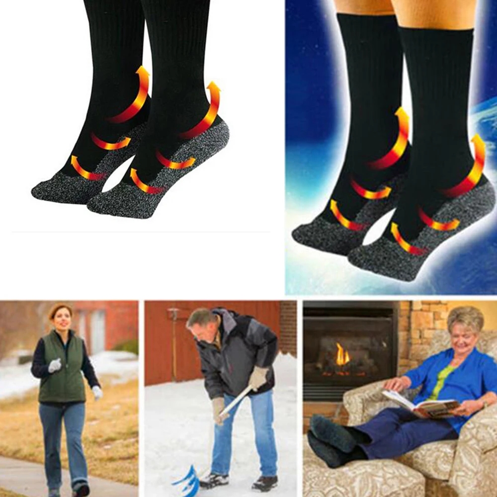 1Pair Winter Aluminized Insulation Fibers Heat Socks Keep Feet Warm and Dry Men and Women Aluminum Fiber Sock Christmas D205
1Pair Winter Aluminized Insulation Fibers Heat Socks Keep Feet Warm and Dry Men and Women Aluminum Fiber Sock Christmas D205