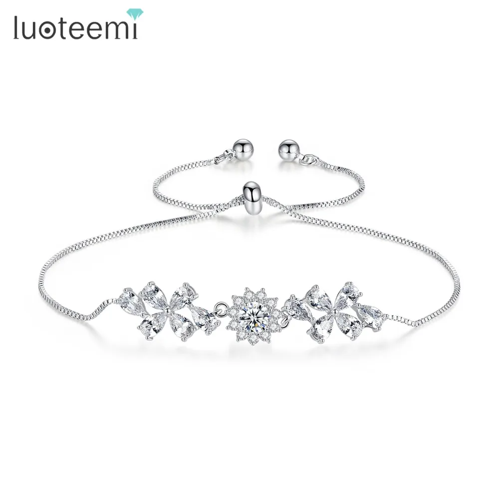 LUOTEEMI Adjustable Bracelets for Women Dating Exquisite Colorful Shiny CZ Flower Jewelry Sweet Jewelry Bileklik Female Gifts
LUOTEEMI Adjustable Bracelets for Women Dating Exquisite Colorful Shiny CZ Flower Jewelry Sweet Jewelry Bileklik Female Gifts
