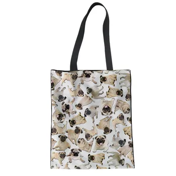 THIKIN Cute Pud Dog Pattern Girls School Book Bag Female Cotton Shoulder Tote Bags Large Capacity Ladies Beach Bag Reusable
THIKIN Cute Pud Dog Pattern Girls School Book Bag Female Cotton Shoulder Tote Bags Large Capacity Ladies Beach Bag Reusable