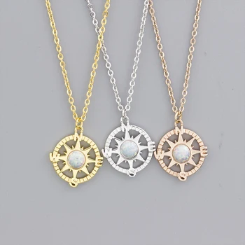 Wholesale 10pcs Geometric Jewelry Stainless Steel Rose Gold Slver Color Simple Opal Stone Compass Choker Necklace Women Collares
Wholesale 10pcs Geometric Jewelry Stainless Steel Rose Gold Slver Color Simple Opal Stone Compass Choker Necklace Women Collares