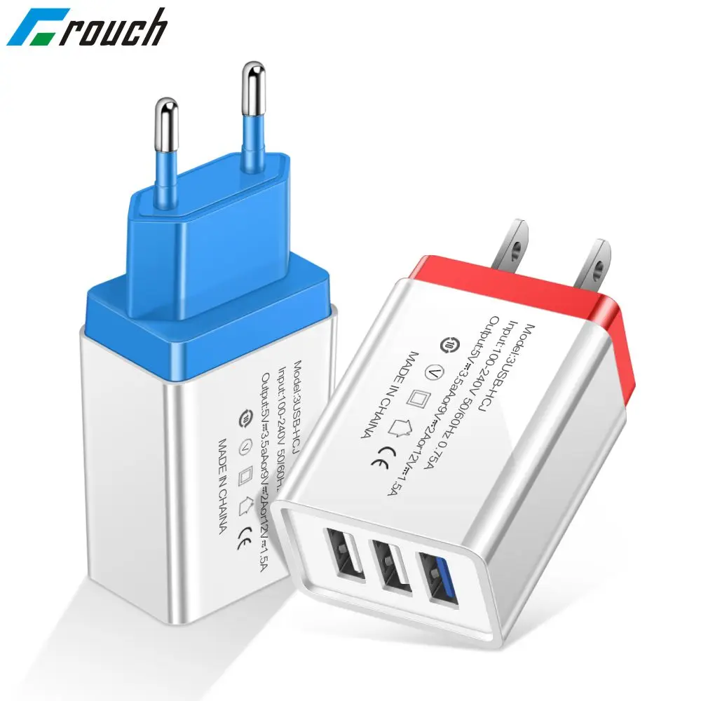 Crouch 5V2A 3U USB Charger EU US Adapter traverl charger charging for apple iphone samsung xiaomi huawei charger micro usb cable
Crouch 5V2A 3U USB Charger EU US Adapter traverl charger charging for apple iphone samsung xiaomi huawei charger micro usb cable