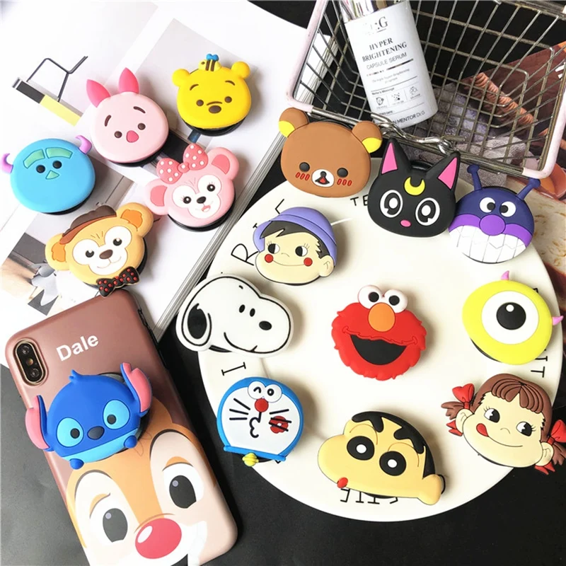 Air bag cell phone bracket Cartoon Disneys Stitch Winnie Pooh Dog Phone Stand Finger Holder For iPhone XR Samsung S10 universal
Air bag cell phone bracket Cartoon Disneys Stitch Winnie Pooh Dog Phone Stand Finger Holder For iPhone XR Samsung S10 universal