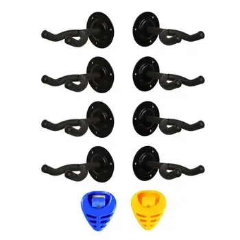 OUNONA 8PCS Wall Mount Guitar Hangers Hooks Holders With 2PCS Free Pick Holders Wall Mount Display
OUNONA 8PCS Wall Mount Guitar Hangers Hooks Holders With 2PCS Free Pick Holders Wall Mount Display