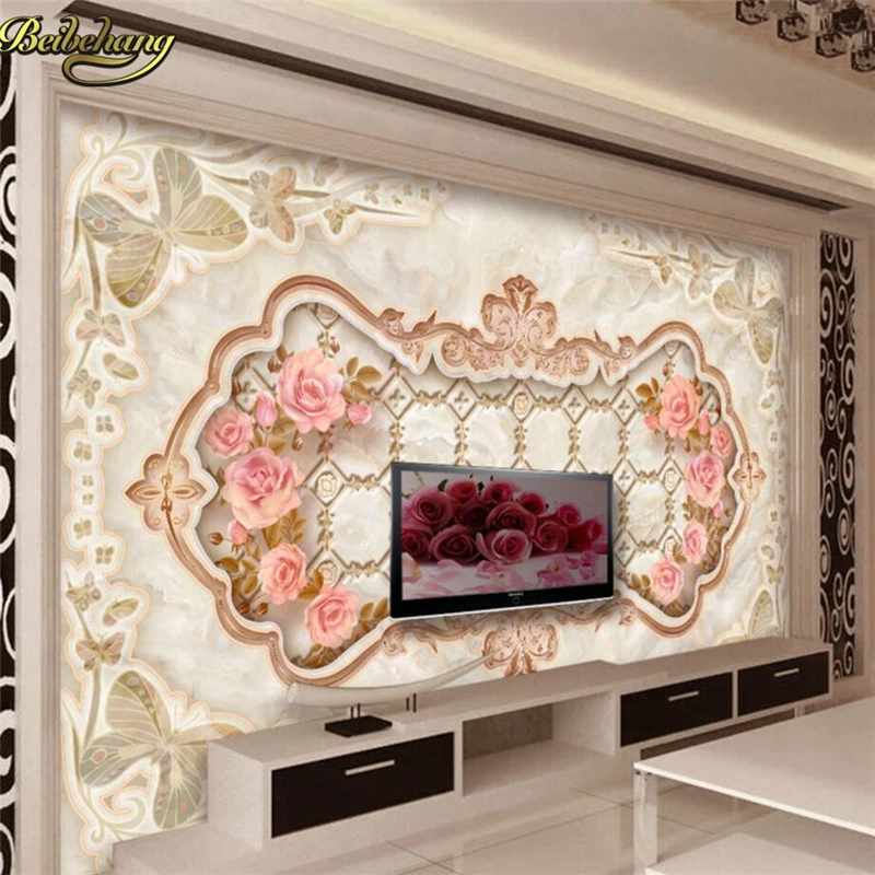 

beibehang European marble 3D wallpaper for walls 3 d Painting Mural Living Room TV Sofa Backdrop Wall Paper Home Decor flooring