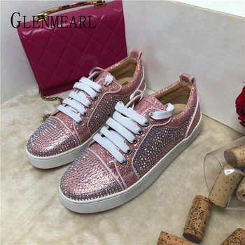 Genuine Leather Women Casual Shoes Woman Sneakers Fashion Rhinestone Slip On Round Toe Spring Summer Female Shoes Plus Size DE
Genuine Leather Women Casual Shoes Woman Sneakers Fashion Rhinestone Slip On Round Toe Spring Summer Female Shoes Plus Size DE
