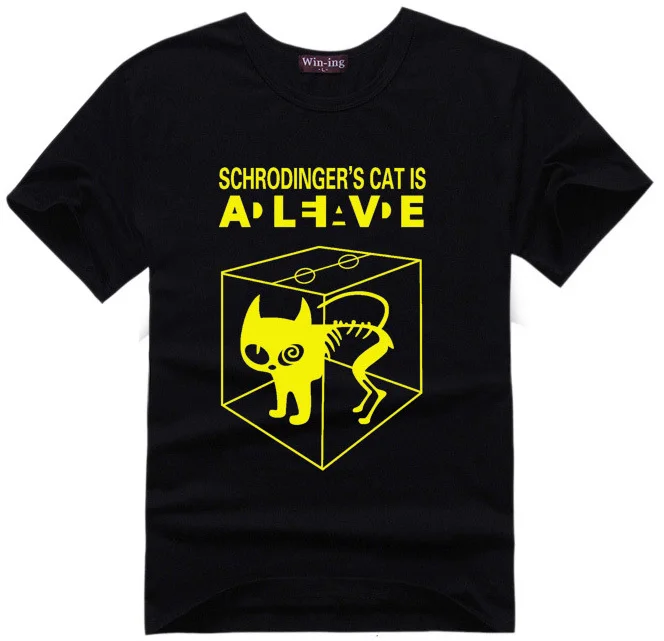 Schrodingers Cat T-shirt science geek t shirts men women comic tee tshirt The Big Bang Theory Sheldon Cooper
Schrodingers Cat T-shirt science geek t shirts men women comic tee tshirt The Big Bang Theory Sheldon Cooper