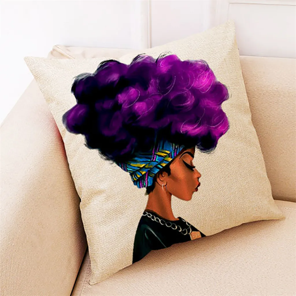 Home Decor Cushion Cover African Women Pillowcase Throw Pillow Covers seat cushion home office party decorative pillow case
Home Decor Cushion Cover African Women Pillowcase Throw Pillow Covers seat cushion home office party decorative pillow case