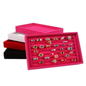 New Velvet Ring Organizer Jewelry Display Shelf Rings Display Boxes Quality Rings Storage Case Caskets For Jewelry Show Case
New Velvet Ring Organizer Jewelry Display Shelf Rings Display Boxes Quality Rings Storage Case Caskets For Jewelry Show Case